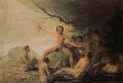 Francisco Goya Cannibals gazing at their victims Spain oil painting artist